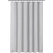 Shower Gray Curtain Liners - Lightweight Shower Curtains With Magnet, Metal Grommets - Grafton Collection