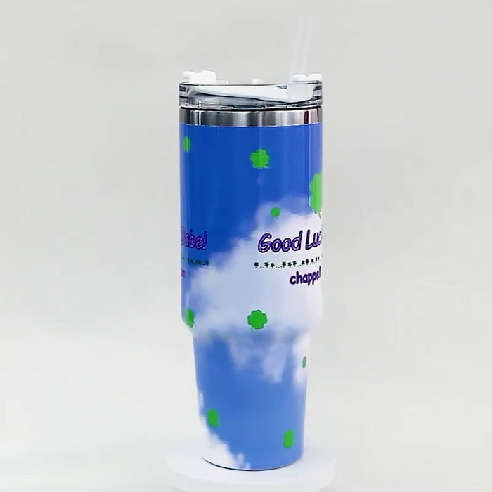 Good Luck Printed 40 oz Insulated Travel Mug