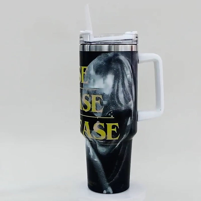 Please Word Printed 40oz Stainless Steel Tumbler