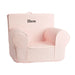 Kids Anywhere Chair, Blush With White Piping Slipcover - Grafton Collection