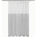 Gray Shower Curtain Liner - Lightweight Shower Curtains With Magnets, Metal Grommets - Grafton Collection