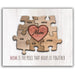 Personalized Puzzle Wall Art | Unique And Sentimental Customized With Up To 8 Names | Framed Canvas Or Wood Sign - Grafton Collection