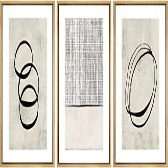 Canvas Print Wall Art Set Abstract Illustrations Modern Art Nordic for Living Room, Bedroom, Office - Grafton Collection