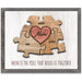 Personalized Puzzle Wall Art | Unique And Sentimental Customized With Up To 8 Names | Framed Canvas Or Wood Sign - Grafton Collection