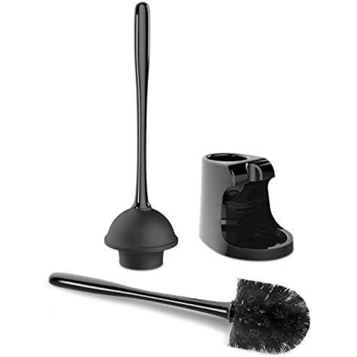 Toilet Plunger and Bowl Brush Combo for Bathroom Cleaning - Grafton Collection