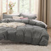 Duvet Cover - Soft Prewashed Queen Duvet Cover Set, 3 Pieces, 1 Duvet Cover with Zipper Closure and 2 Pillow Shams, Comforter Not Included - Grafton Collection