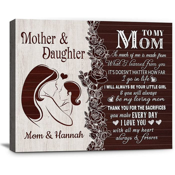 Buy Personalized Family Tree w/Names for Mothers Day Gifts - 4 Colors  7x18in Customized Wood Signs Decor for Best Mom Ever Mother Gifts Custom  Mommy Wooden Board Room Wall Art Decorations C1