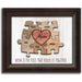 Personalized Puzzle Wall Art | Unique And Sentimental Customized With Up To 8 Names | Framed Canvas Or Wood Sign - Grafton Collection