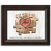 Personalized Puzzle Wall Art | Unique And Sentimental Customized With Up To 8 Names | Framed Canvas Or Wood Sign - Grafton Collection