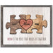 Personalized Puzzle Wall Art | Unique And Sentimental Customized With Up To 8 Names | Framed Canvas Or Wood Sign - Grafton Collection