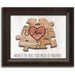 Personalized Puzzle Wall Art | Unique And Sentimental Customized With Up To 8 Names | Framed Canvas Or Wood Sign - Grafton Collection