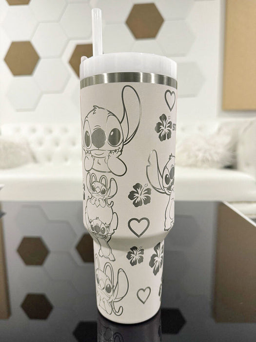 Stitch And Angel Printed Tumbler