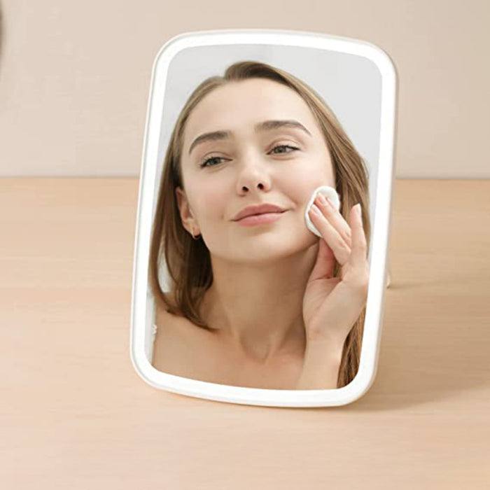 Makeup Mirror - Touch Screen Vanity Mirror with LED Brightness Adjustable Portable USB Rechargeable