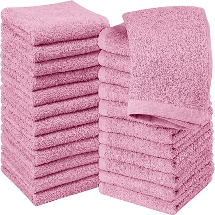 Washcloths Set Ring, Flannel Face Cloths, Highly Absorbent and Soft Feel Fingertip Towels - Grafton Collection