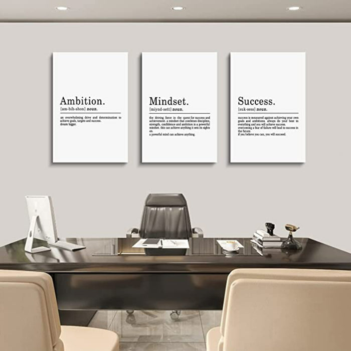 Pack Of 2 Inspirational Print Poster for Home, Office And Workplace