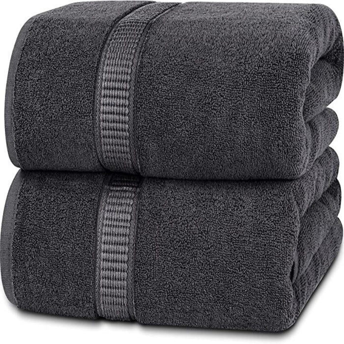 Jumbo Bath Sheet Ring Highly Absorbent and Quick Dry Extra Large Bath Towel Super Soft Hotel Quality Towel - Grafton Collection