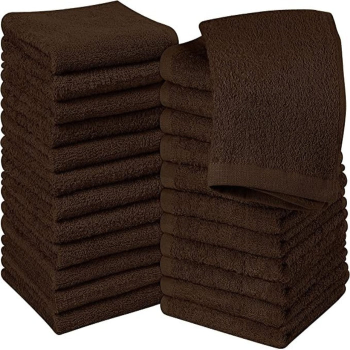 Washcloths Set Ring, Flannel Face Cloths, Highly Absorbent and Soft Feel Fingertip Towels - Grafton Collection