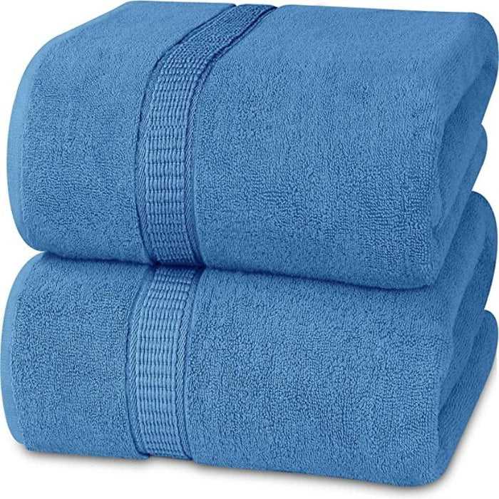 Jumbo Bath Sheet Ring Highly Absorbent and Quick Dry Extra Large Bath Towel Super Soft Hotel Quality Towel - Grafton Collection