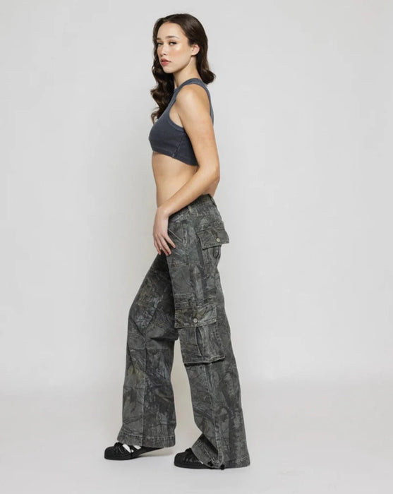 Camo Patterned Cargo Pants