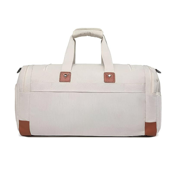 Canvas Duffel Bag With Shoe Compartment