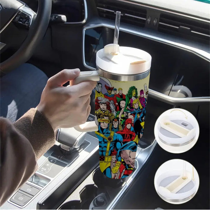 Captain America Printed Insulated Tumbler