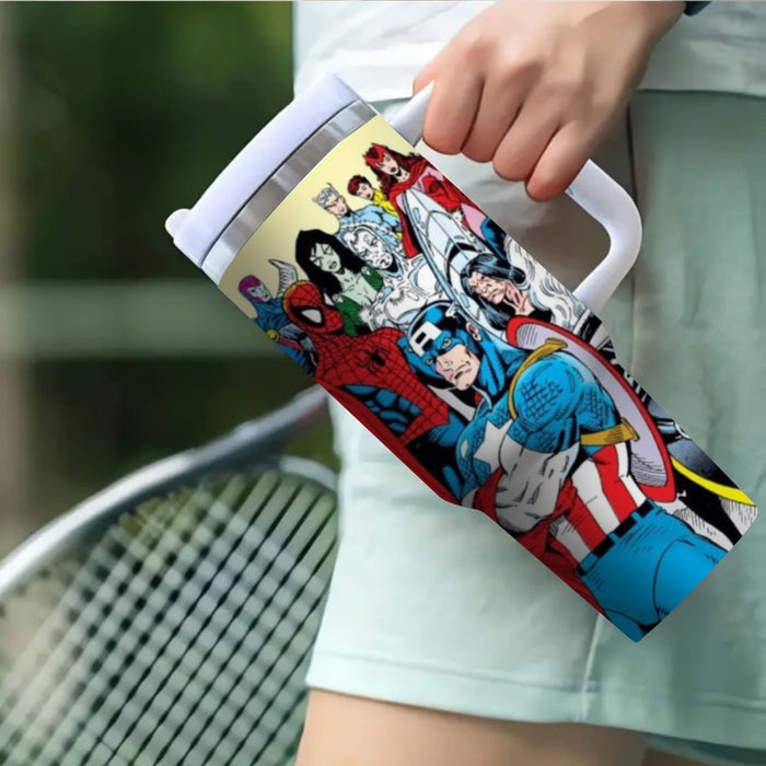 Captain America Printed Insulated Tumbler