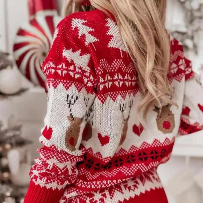 Casual Round Collar Soft Christmas Sweater - Grafton Collection