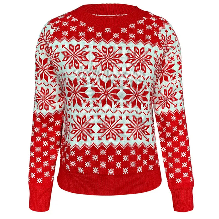 Christmas Deer Printed Knitted Sweater - Grafton Collection