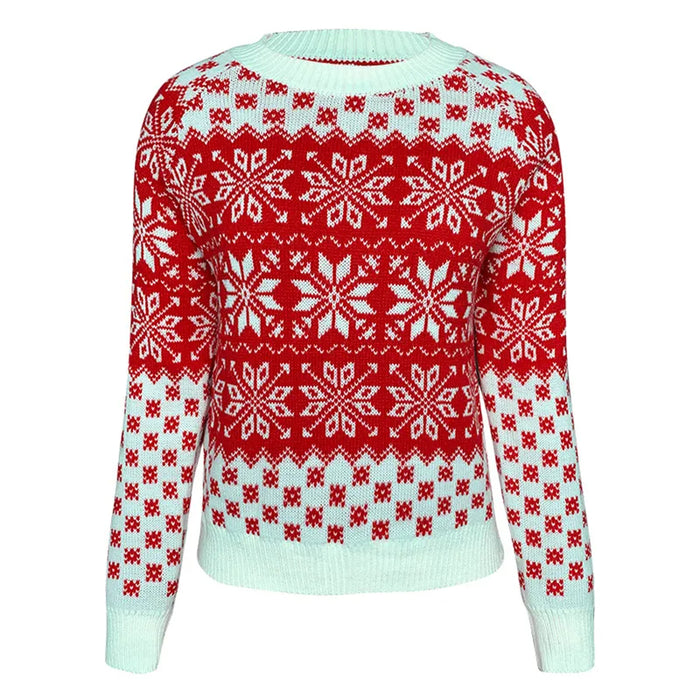 Christmas Deer Printed Knitted Sweater - Grafton Collection