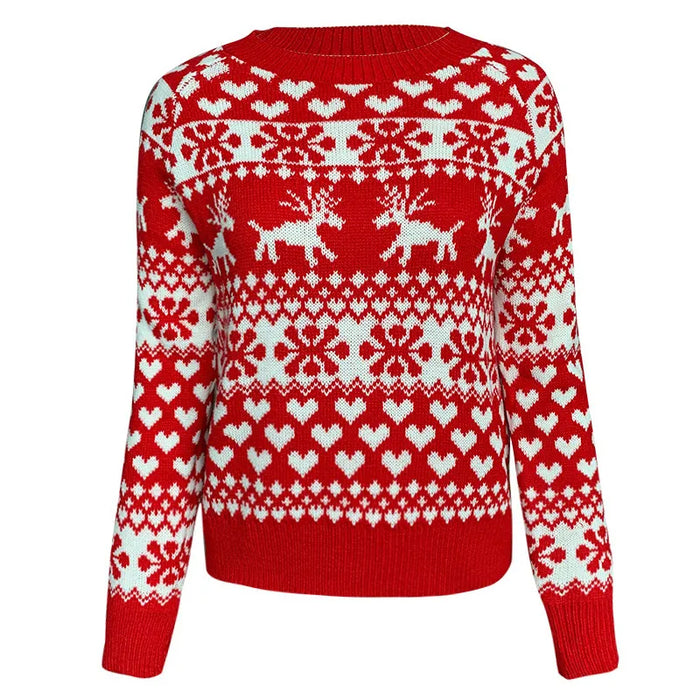 Christmas Deer Printed Sweater - Grafton Collection