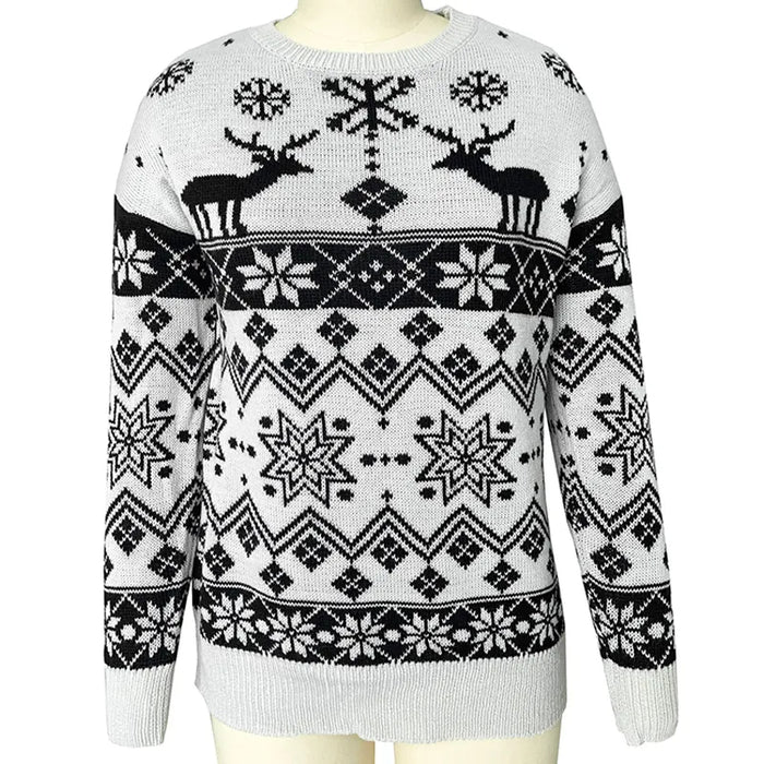 Christmas Deer Printed Sweater - Grafton Collection