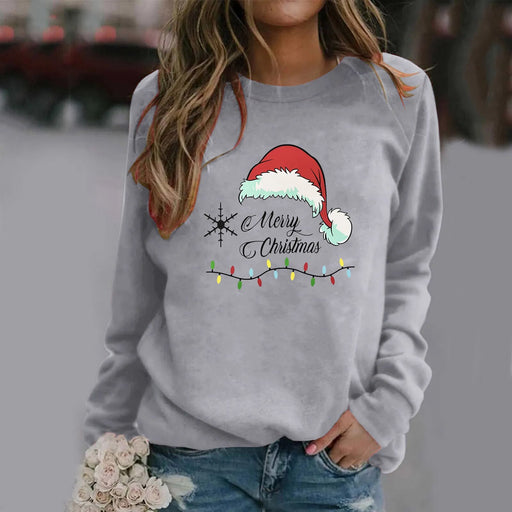 Christmas Print Round Sweater - Grafton Collection