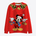 Christmas Mickey and Minnie Crew Collar Sweatshirt - Grafton Collection