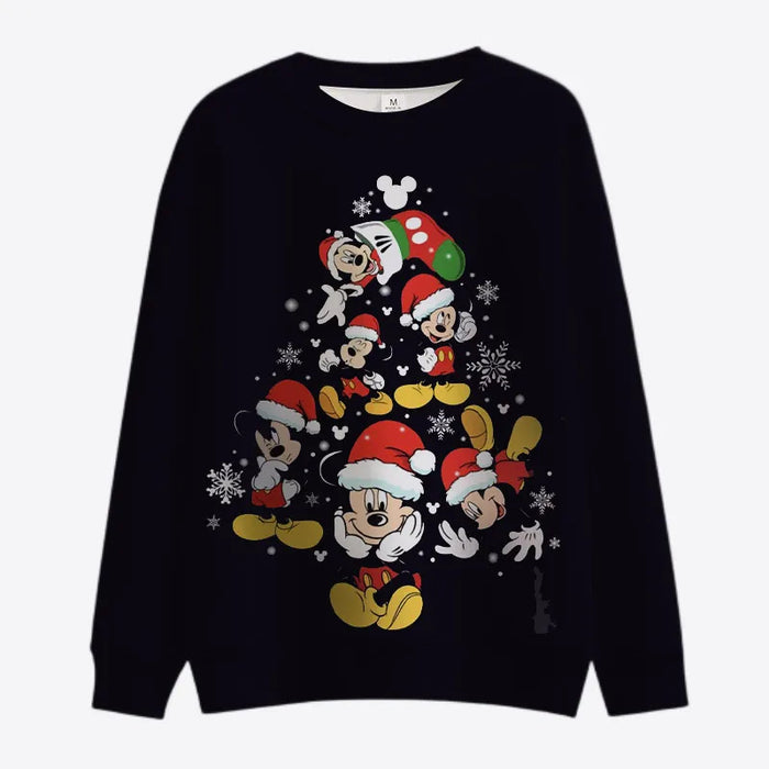 Christmas Mickey and Minnie Crew Collar Sweatshirt - Grafton Collection