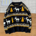 Christmas Tree and Deer Printed Sweater - Grafton Collection