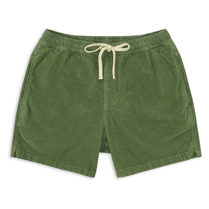 Corduroy Elastic Waistband Shorts