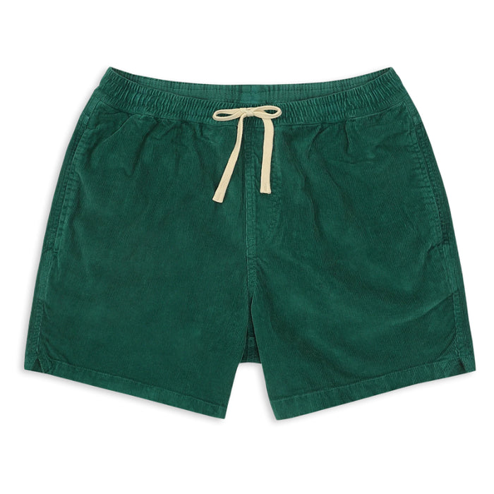 Corduroy Elastic Waistband Shorts