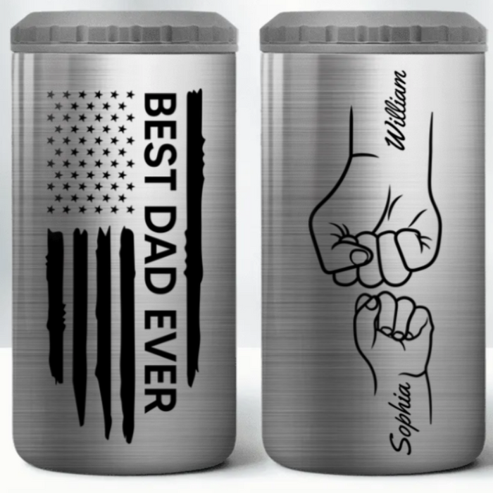 Fathers Day Personalized 4 In 1 Can Cooler Gift