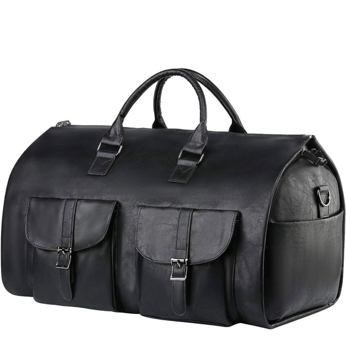 Leather Foldable Clothing Bag