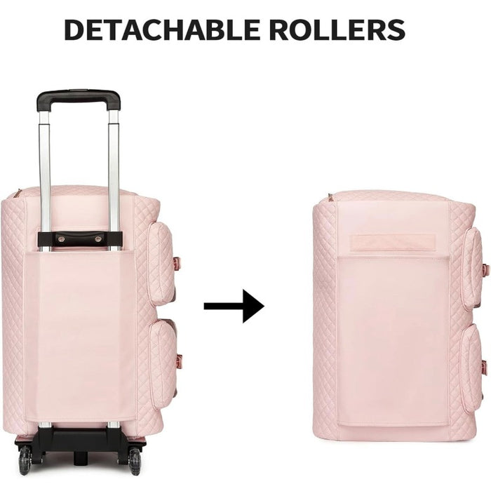 Deluxe Roller Adjustable Strap Foldable Clothing Bag