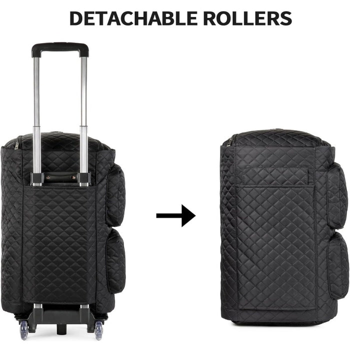 Deluxe Roller Adjustable Strap Foldable Clothing Bag