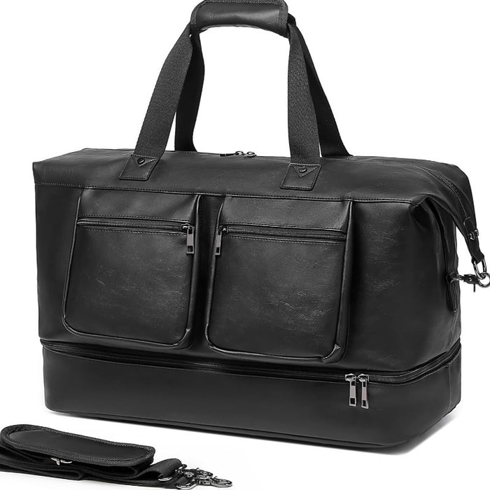 Gym Travel Duffle Bag With Shoe Compartment