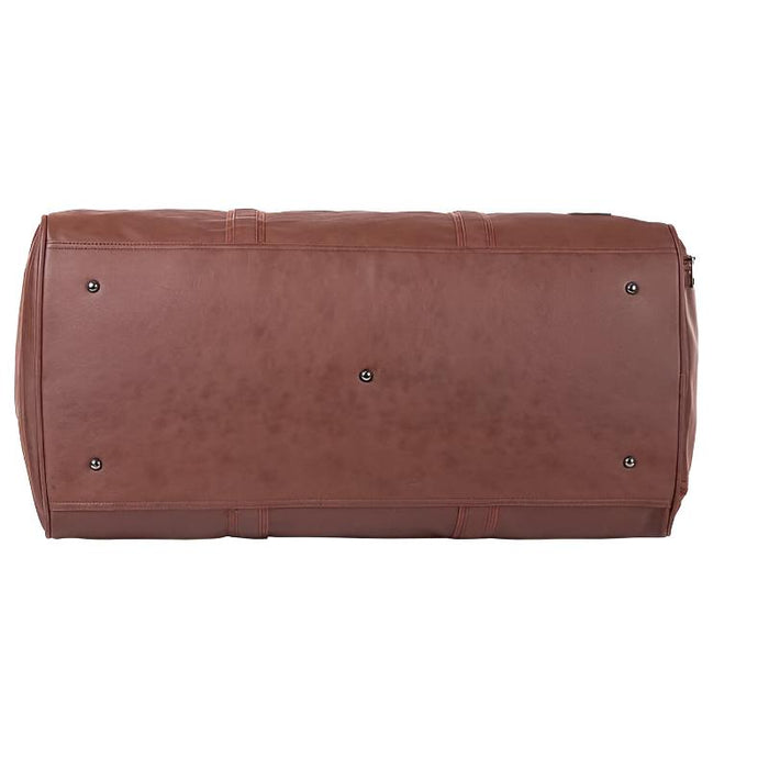 Leather Weekender Waterproof Bag With Shoe Compartment