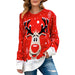 Long Sleeve Fur Christmas Sweater - Grafton Collection