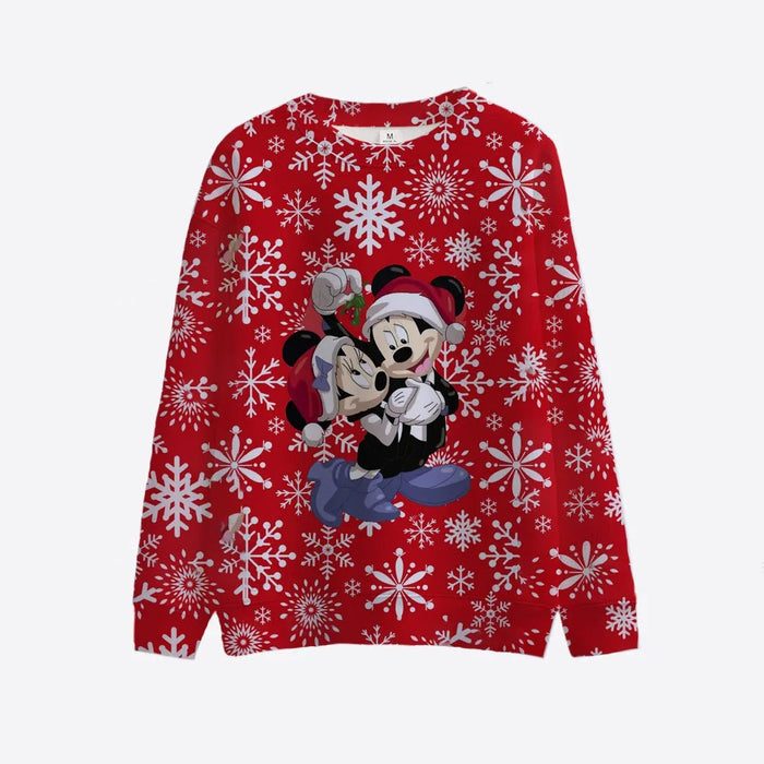 Mickey Minnie Round Collar Christmas Sweatshirt - Grafton Collection