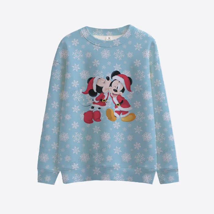 Mickey Minnie Round Collar Christmas Sweatshirt - Grafton Collection