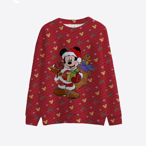 Mickey Minnie Round Collar Christmas Sweatshirt - Grafton Collection