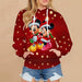 Mickey Mouse Printed Casual Christmas Hoodie - Grafton Collection