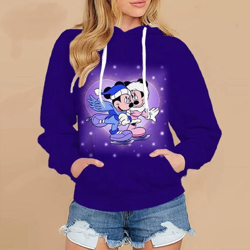 Mickey Mouse Printed Casual Christmas Hoodie - Grafton Collection