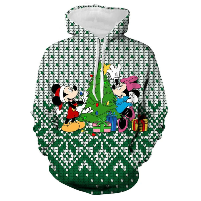 Mickey Minnie And Winnie Christmas Sweatshirt - Grafton Collection